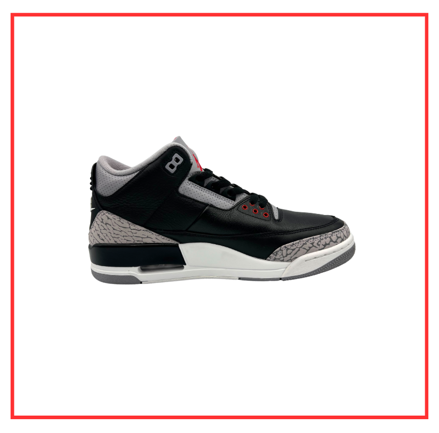 Air Jordan 3 Retro OG Black Cement (2024) (Preloved) UK 8