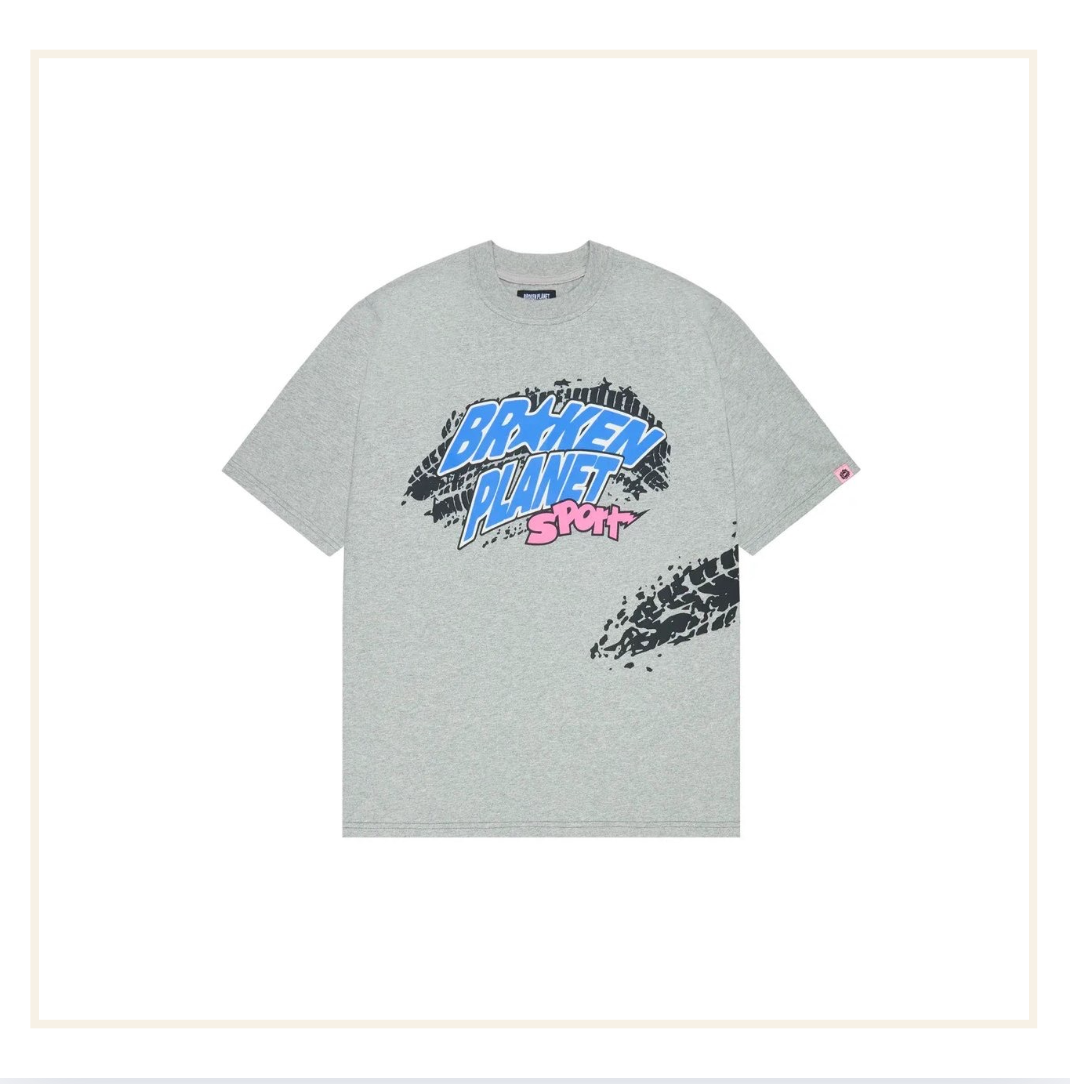 Broken Planet Sport T-shirt Grey
