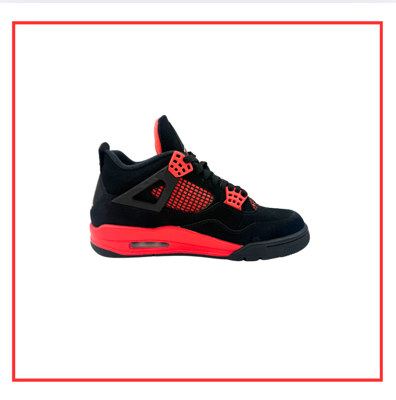 Air Jordan 4 Retro Red Thunder (Preloved) UK 7