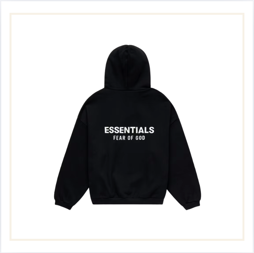 Fear of God Essentials Fleece Hoodie Black (FW24)
