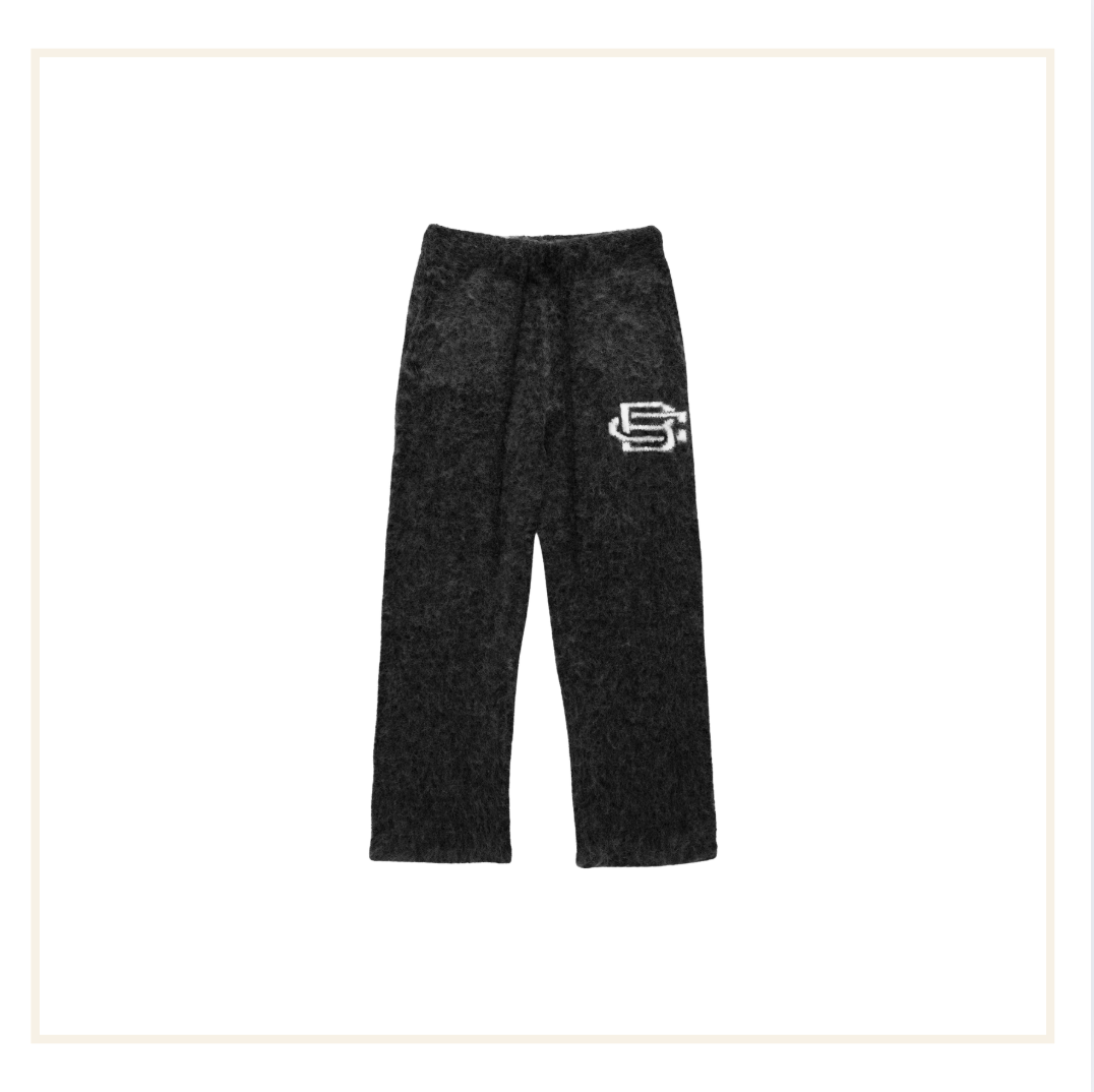 Bénir Mohair Knit Jogger Black
