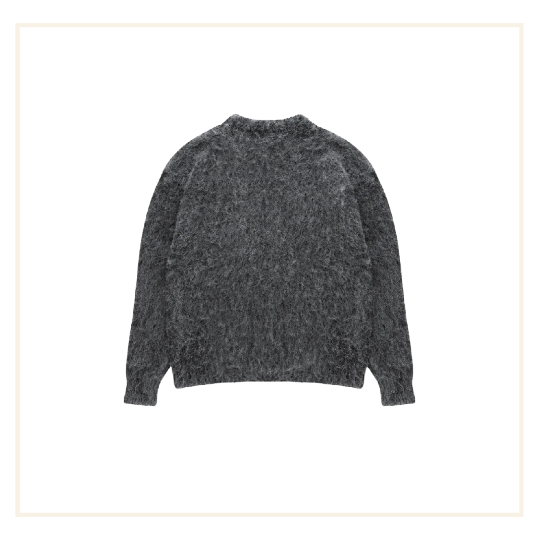 Bénir Mohair Knit Jumper Charcoal Grey