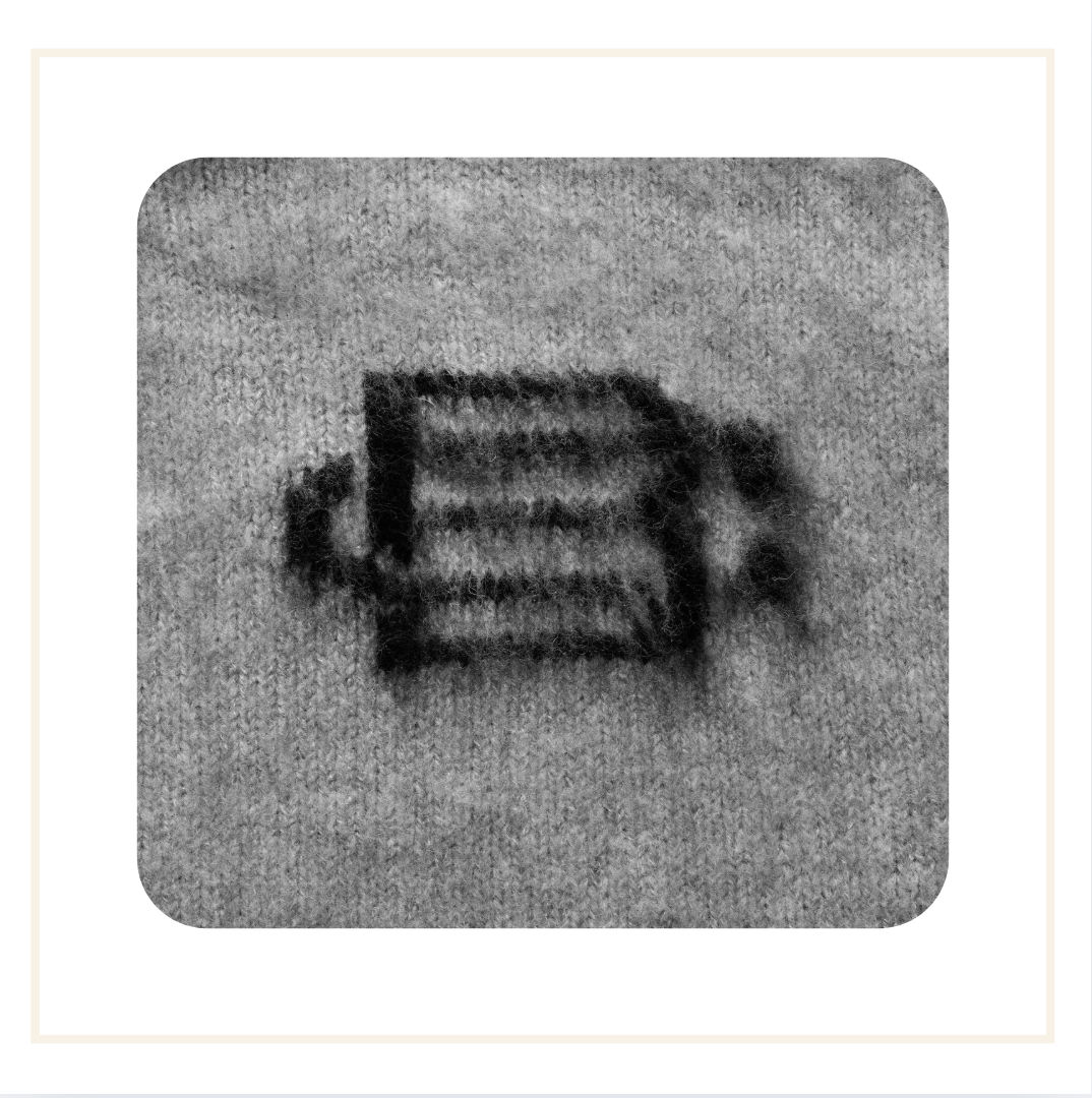 Bénir Mohair Knit Jumper Light Grey