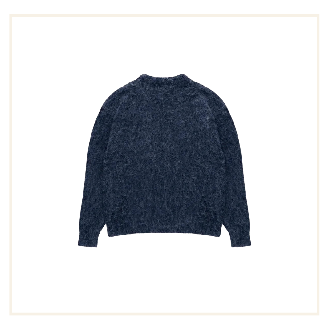 Bénir Mohair Knit Jumper Navy