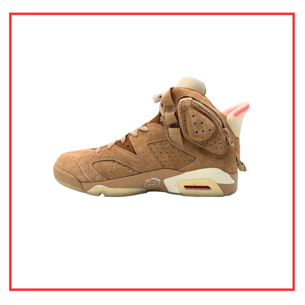 Travis Scott x Air Jordan 6 Retro British Khaki (Preloved) UK 8.5