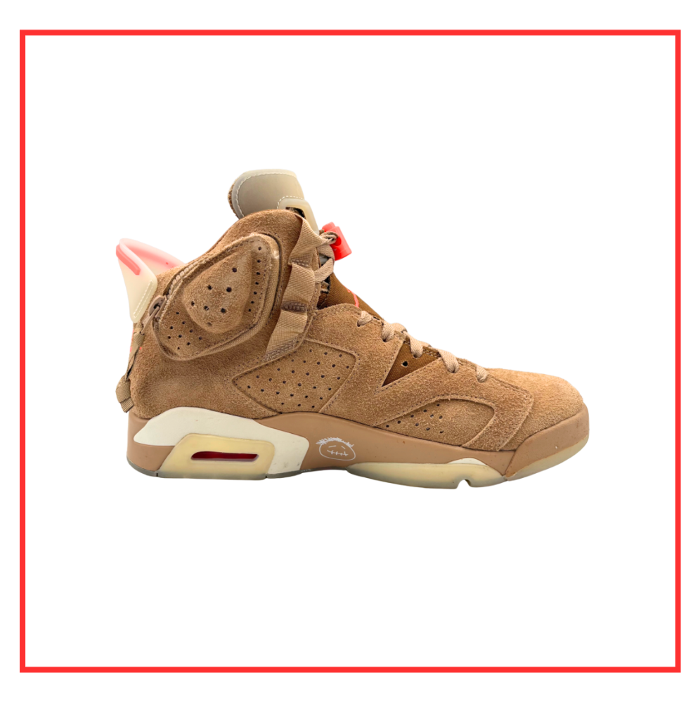 Travis Scott x Air Jordan 6 Retro British Khaki (Preloved) UK 8.5