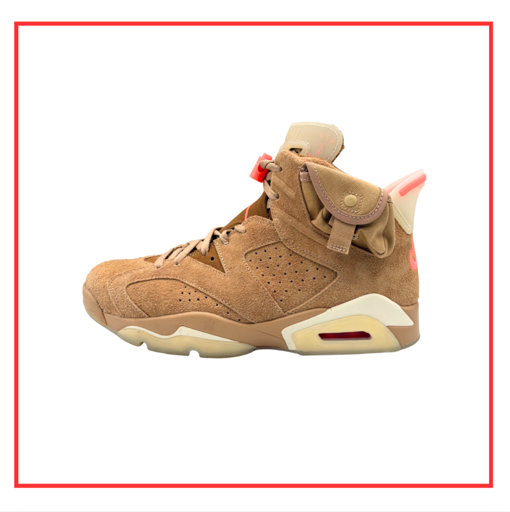 Travis Scott x Air Jordan 6 Retro British Khaki (Preloved) UK 8.5