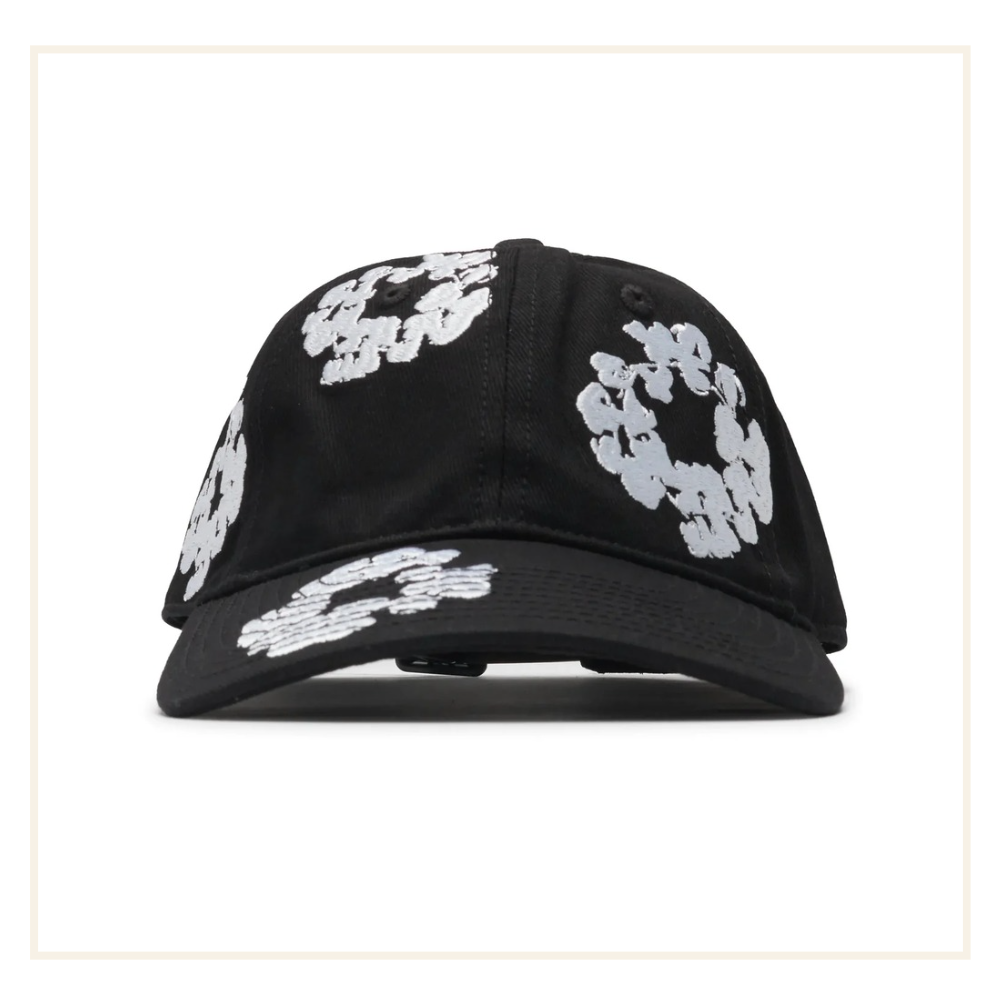 Denim Tears Cotton Wreath Cap Black