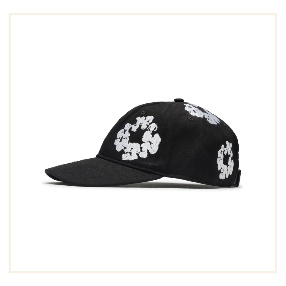 Denim Tears Cotton Wreath Cap Black