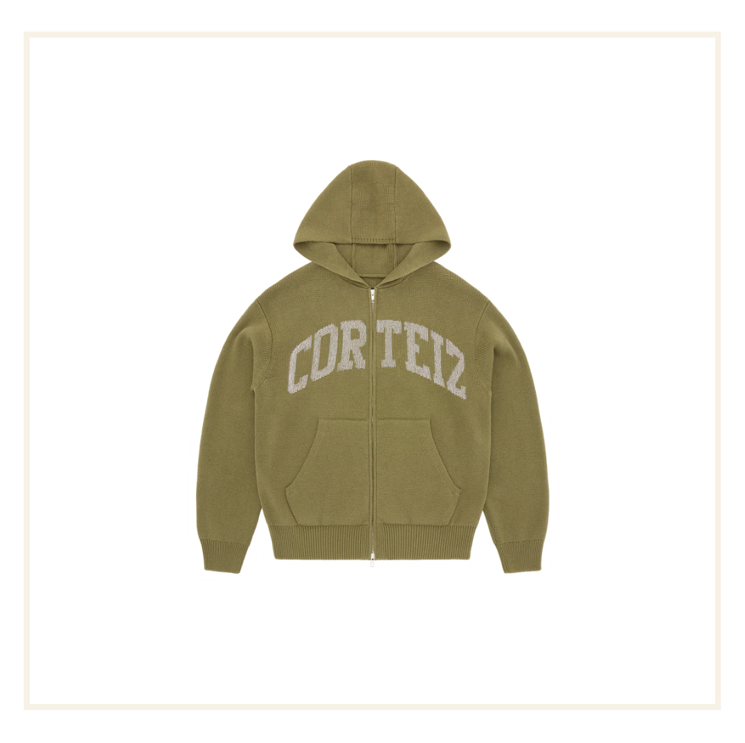 Corteiz College Arch Knit Zip Hoodie