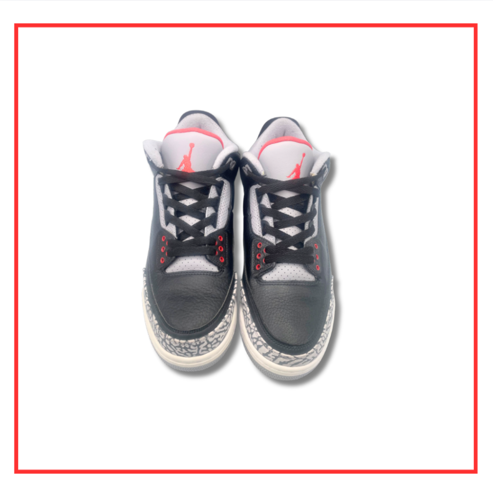 Air Jordan 3 Retro OG Black Cement (2018) (Preloved) UK 8