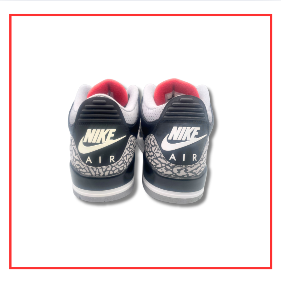 Air Jordan 3 Retro OG Black Cement (2018) (Preloved) UK 8