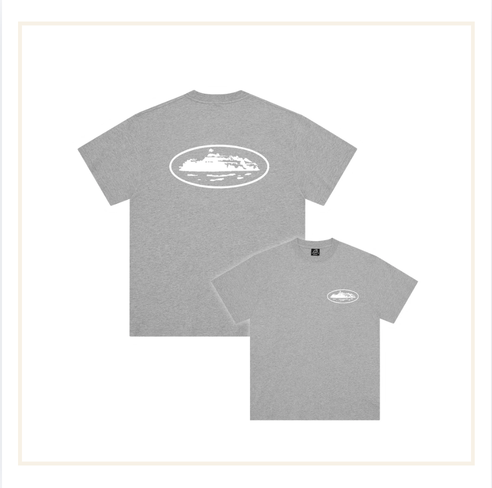 Corteiz OG Island Tee Heather Grey