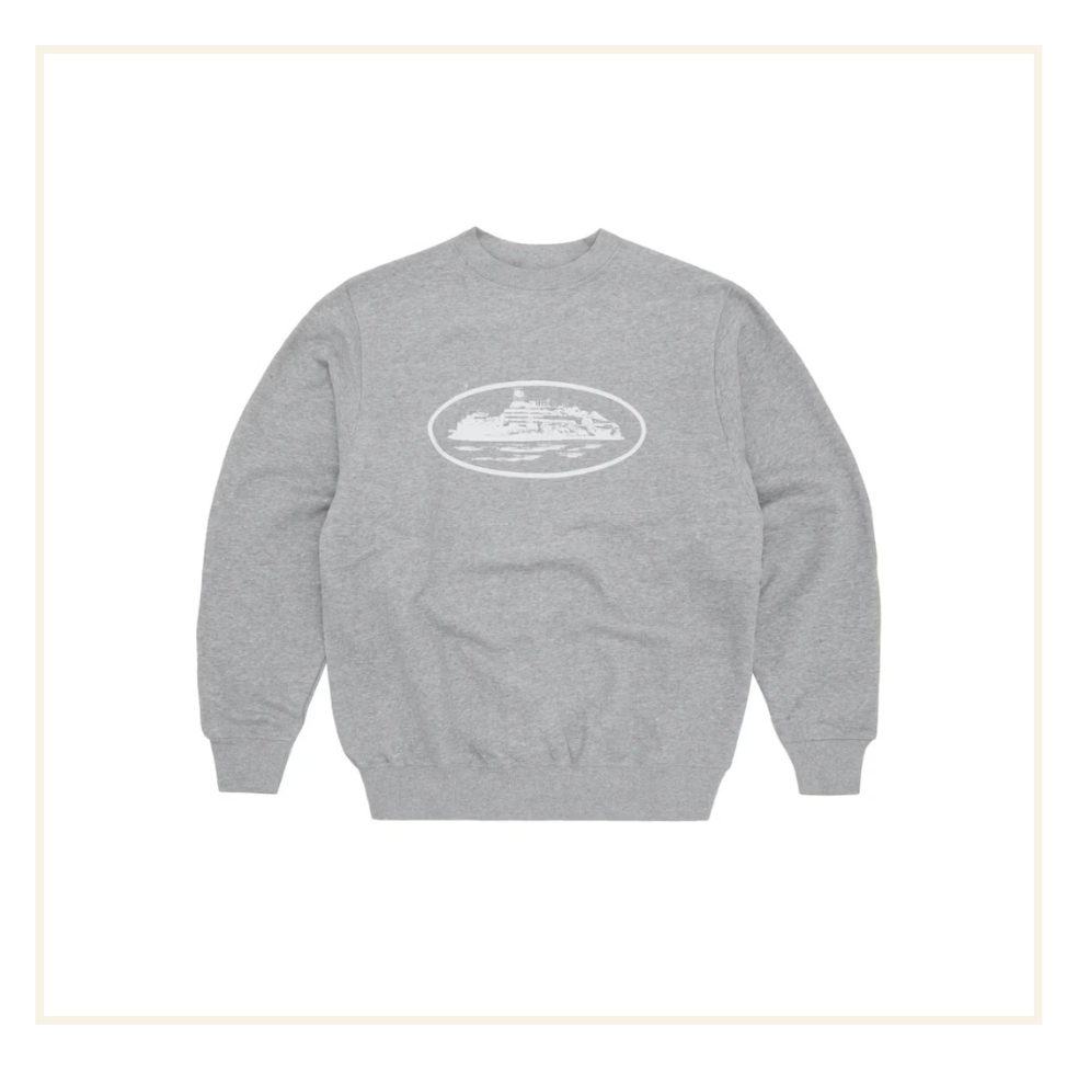 Corteiz OG Alcatraz Sweatshirt Heather Grey