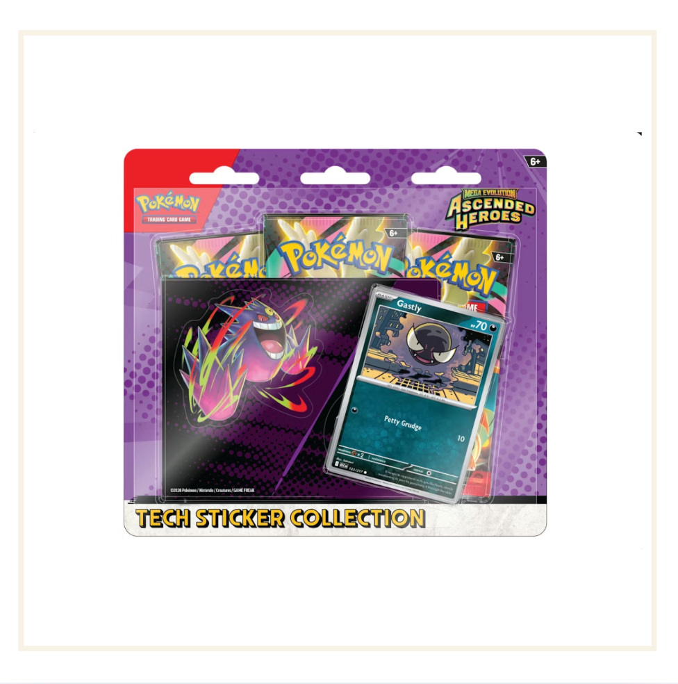 Pokèmon Mega Evolution Ascended Heroes Gastly Tech Sticker
