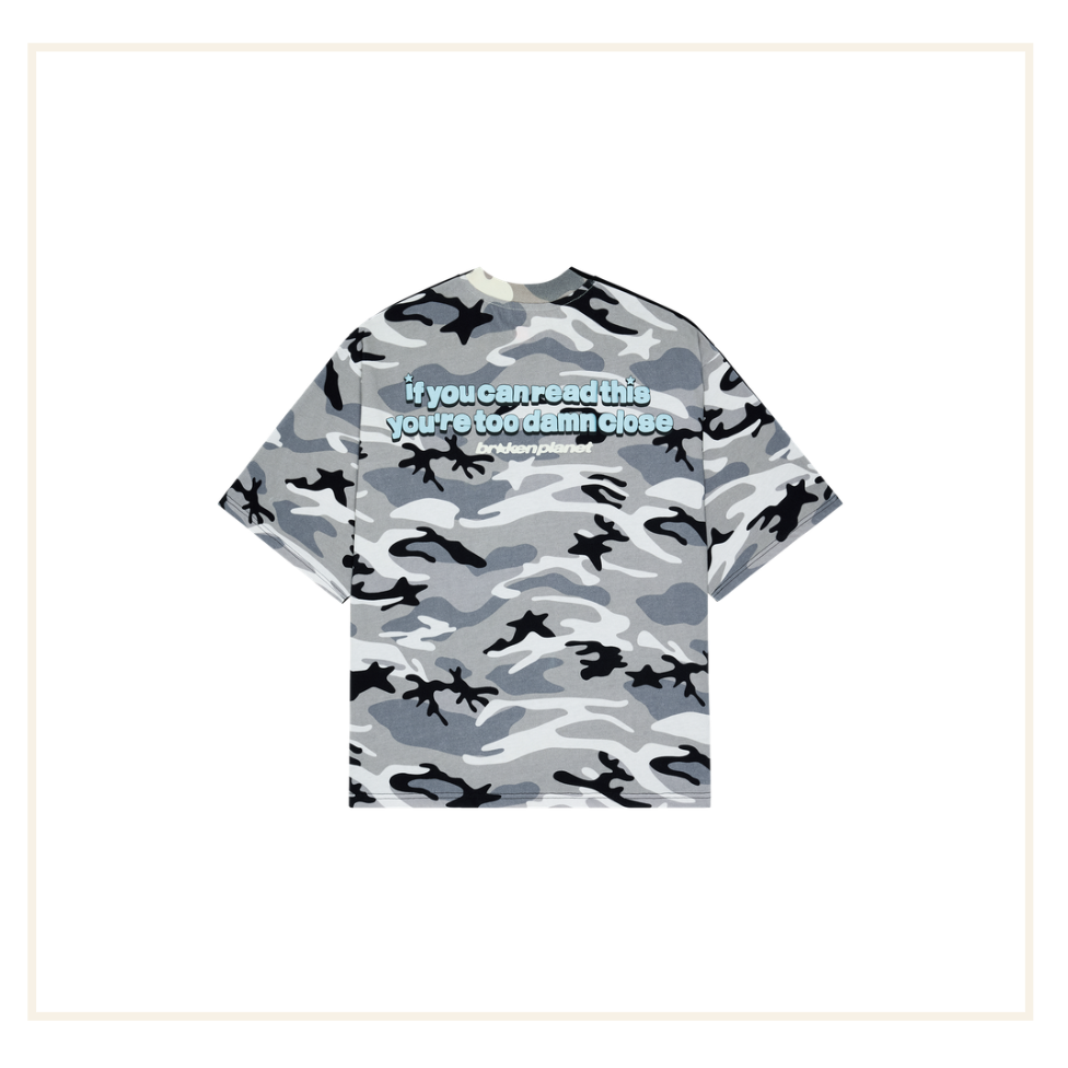 Broken Planet Don’t Ask Me Split Camo T-shirt
