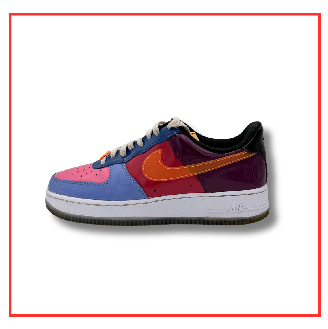 Nike Air Force 1 Low Undefeated Multi-Patent Total Orange (Preloved) UK 7.5
