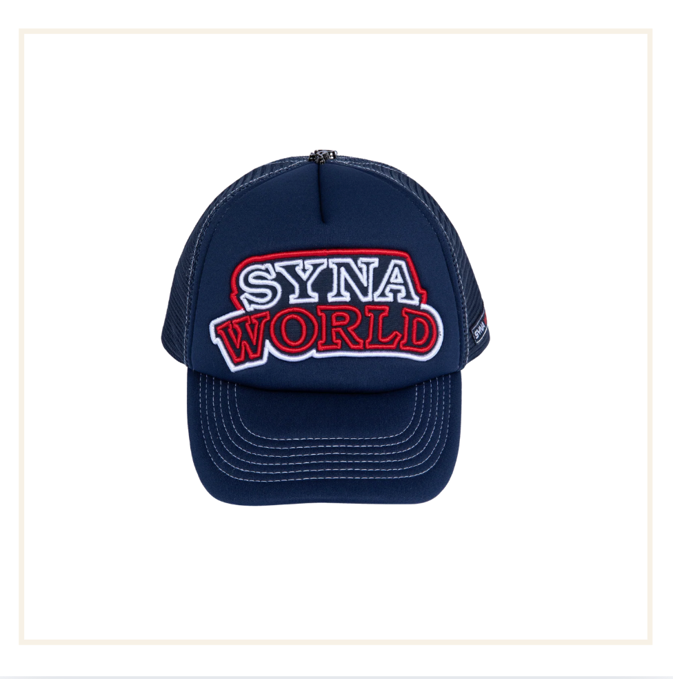 Syna Workwear Navy Tomato Trucker