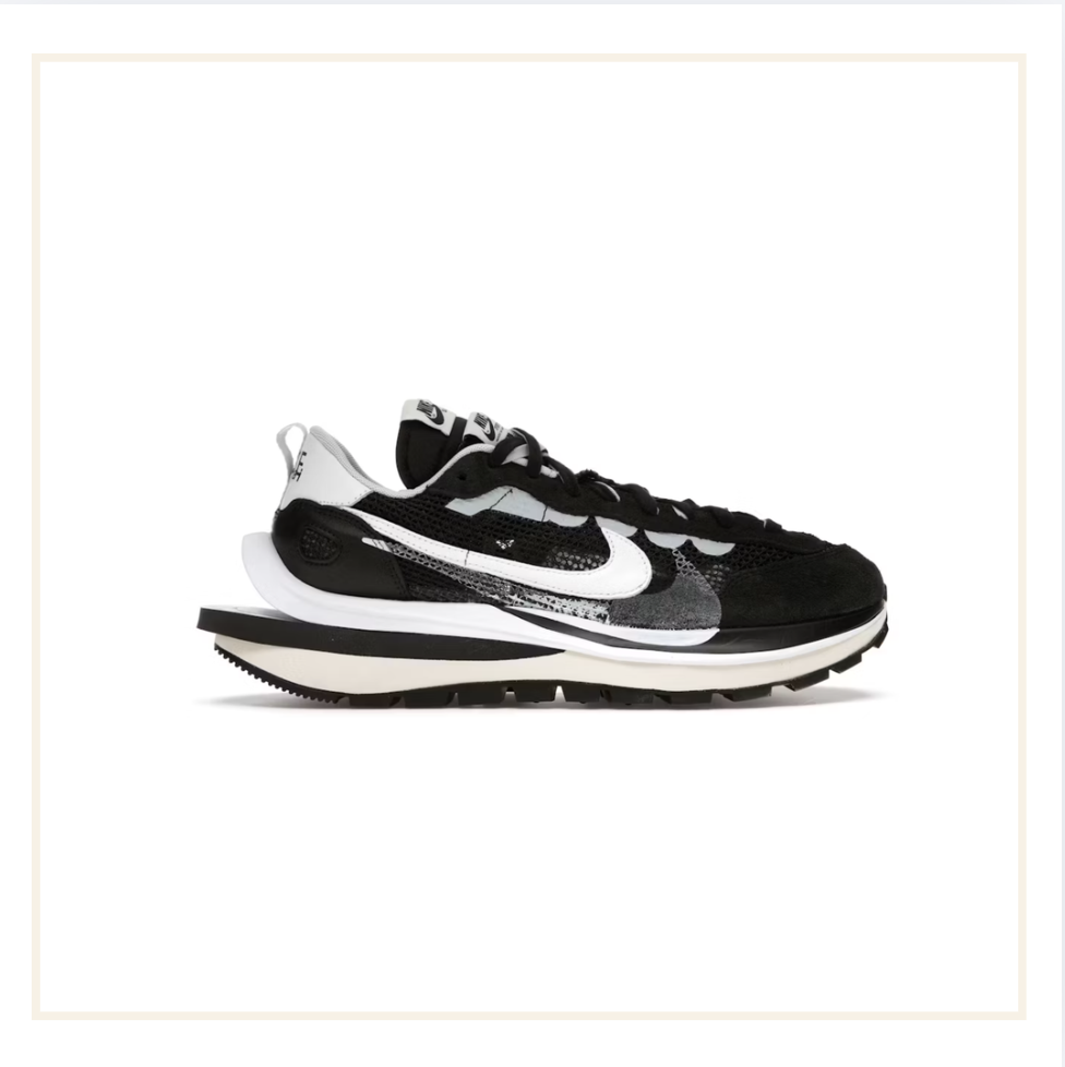 sacai x Nike VaporWaffle Black White
