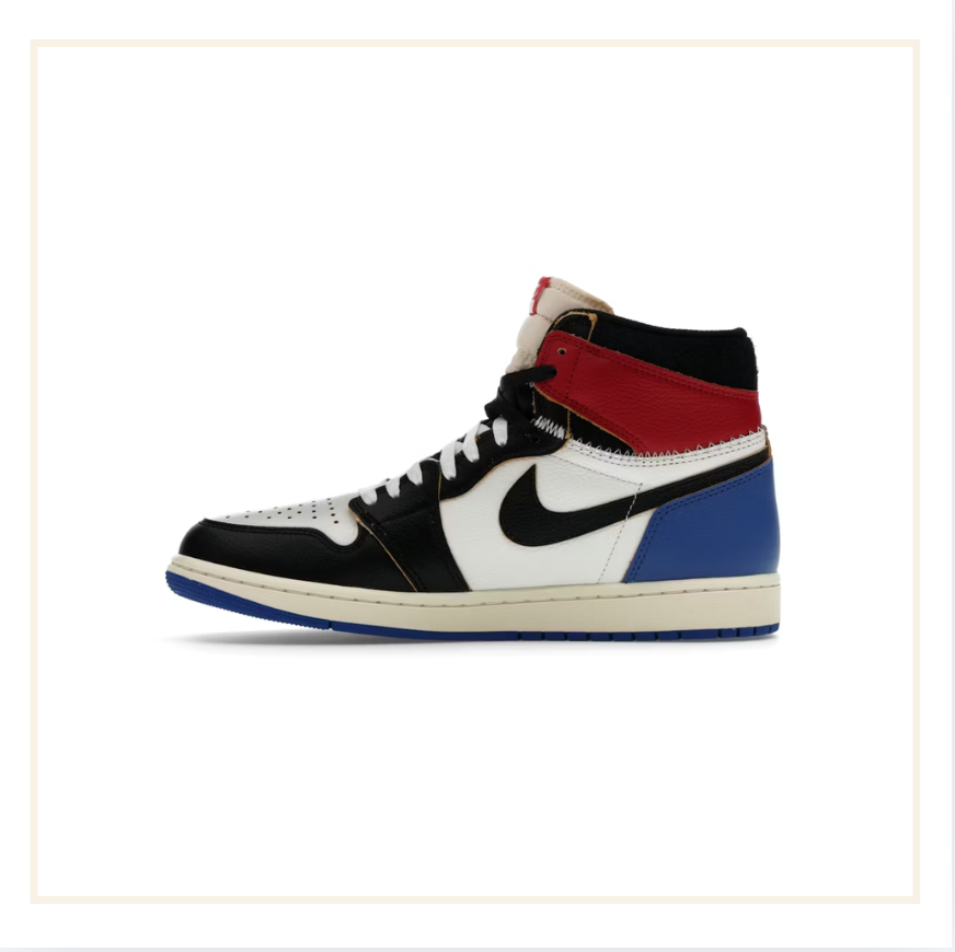 Air Jordan 1 Retro High OG SP Fragment x Union LA OG Varsity Red Sport Royal