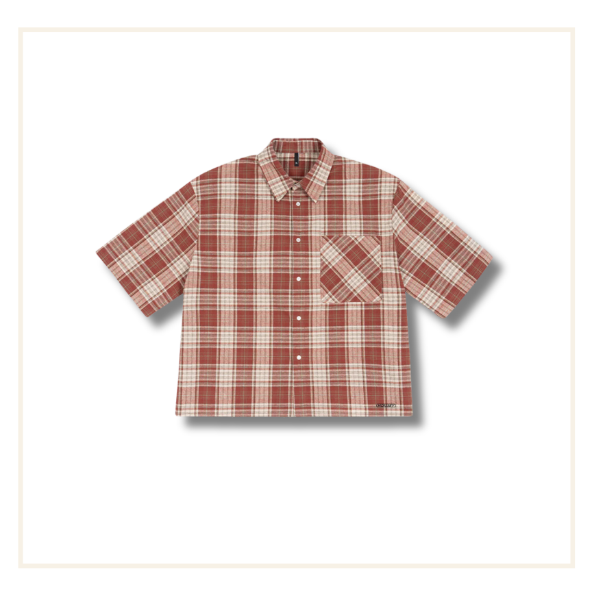 Noissey Checkered Red Flannel Shirt