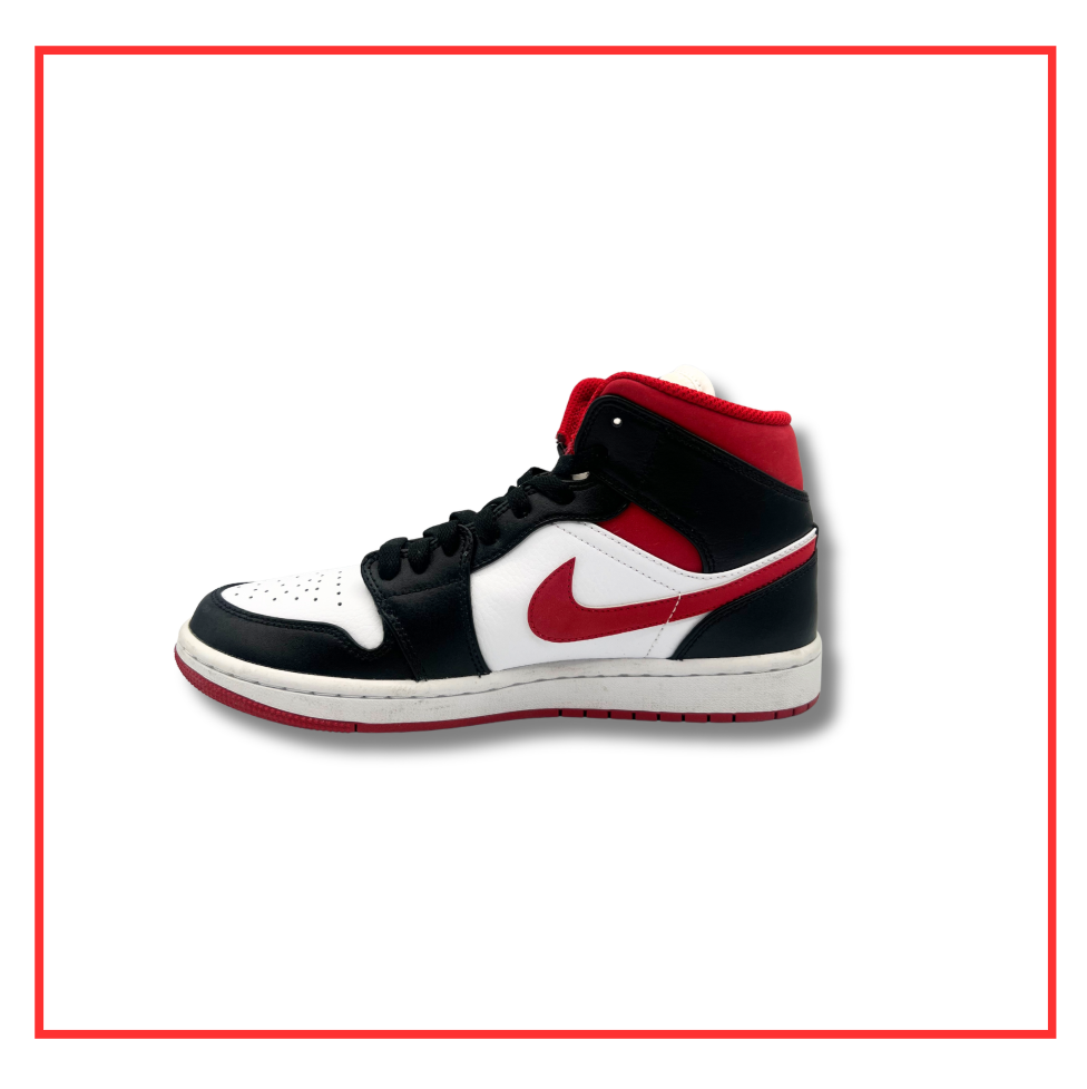 Air Jordan 1 Mid Gym Red Black White (Preloved) UK 6 | EU 40
