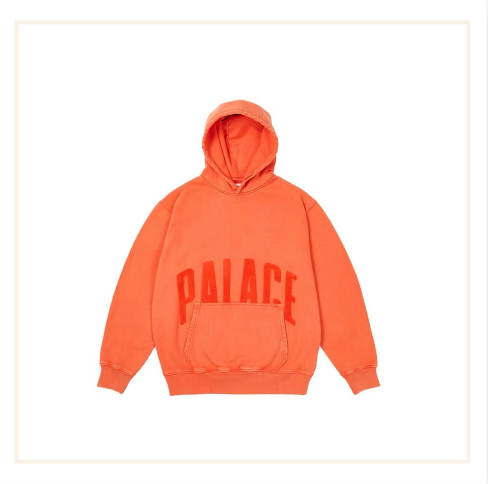 Palace League Hood Rouge