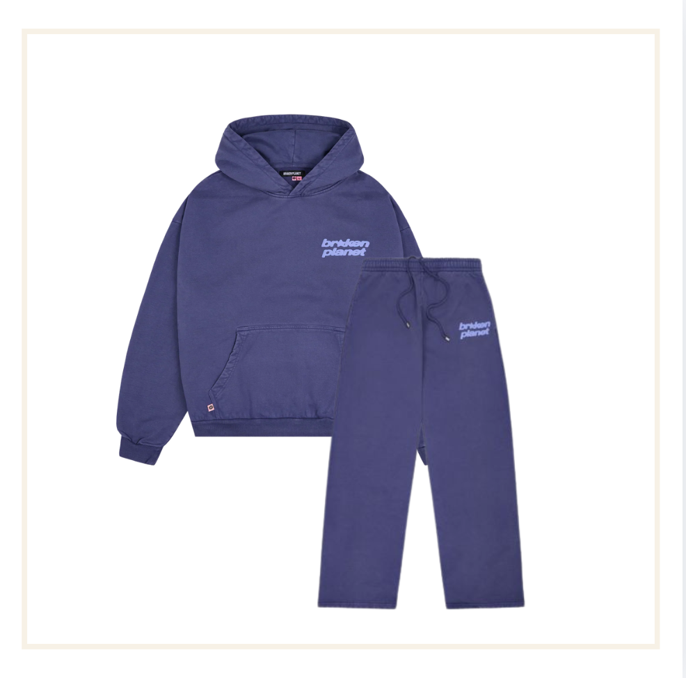 Broken Planet Star Logo Hoodie & Sweatpants Mulberry Purple (Set)