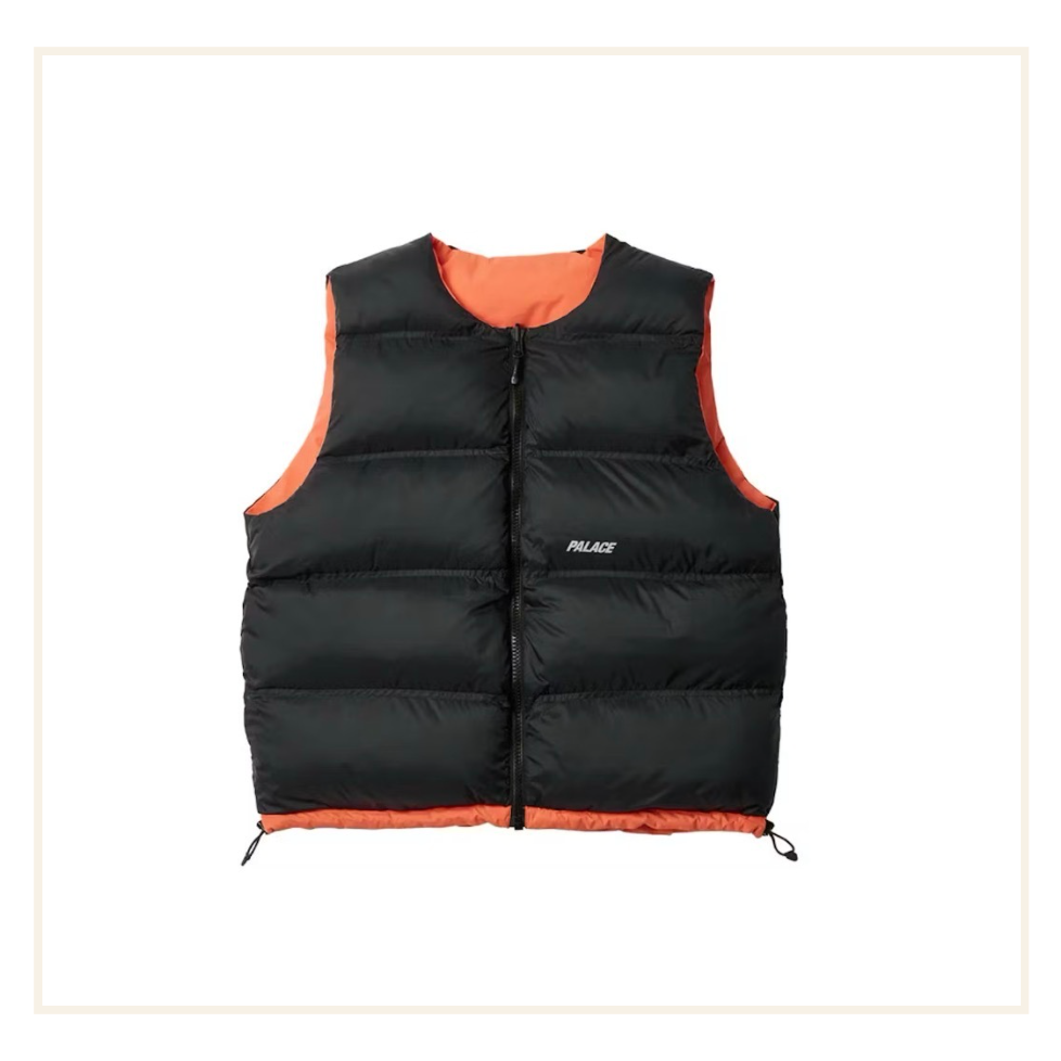 Palace P-Tech Reversible Puffa Vest Orange