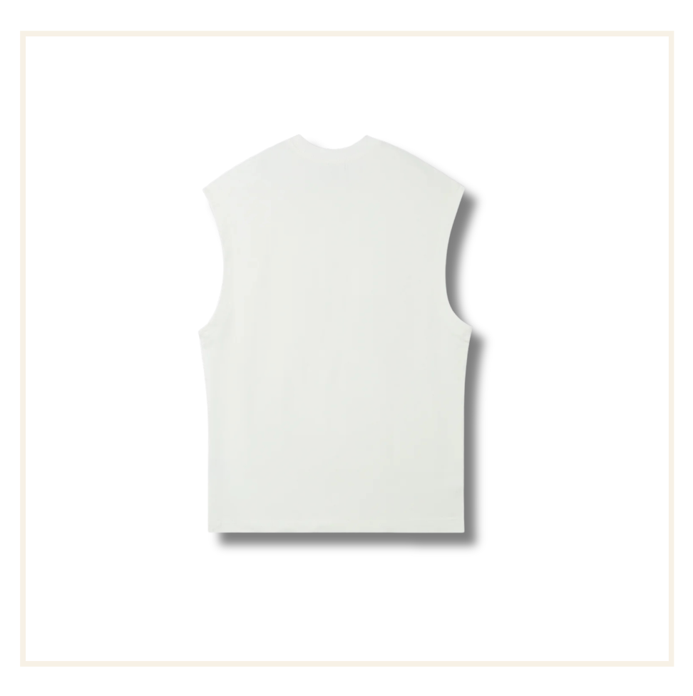 Noissey Desert Storm White Tank Top
