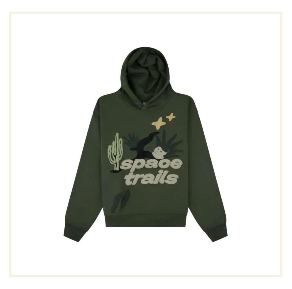 Broken Planet Space Trails Hoodie Agave Green