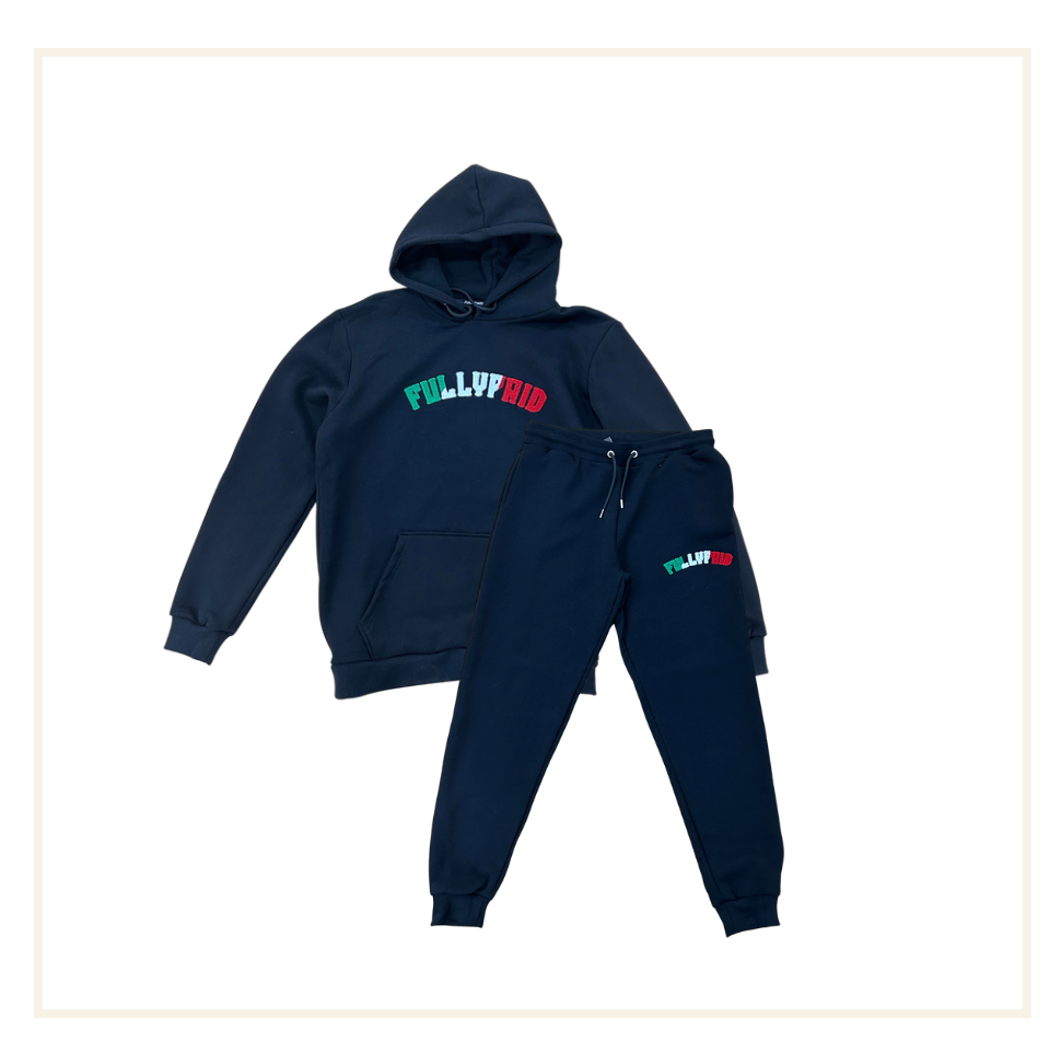 FullyPaid Black x Italia Hoodie / Jogger (SET)