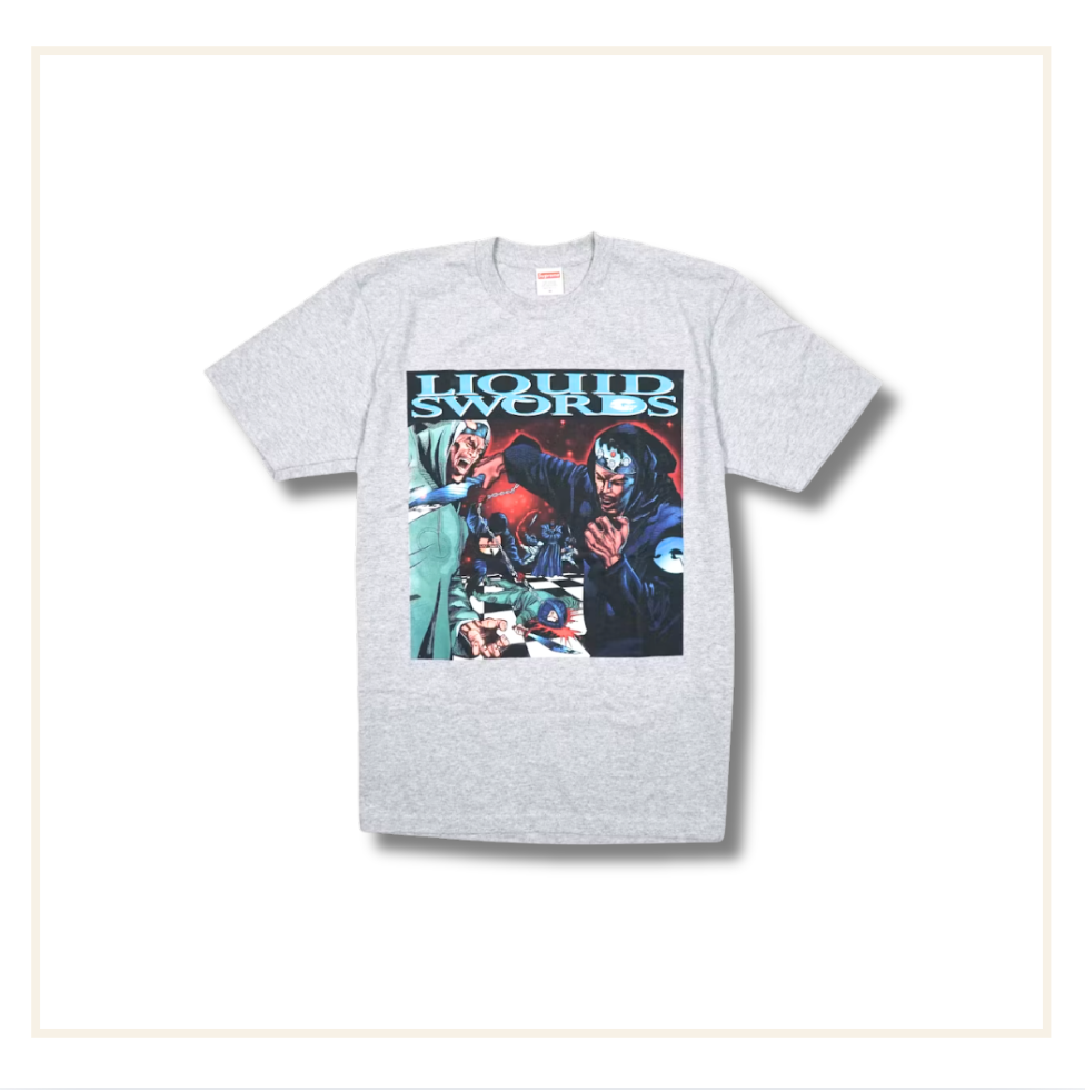 Supreme Liquid Swords T-Shirt Heather Grey