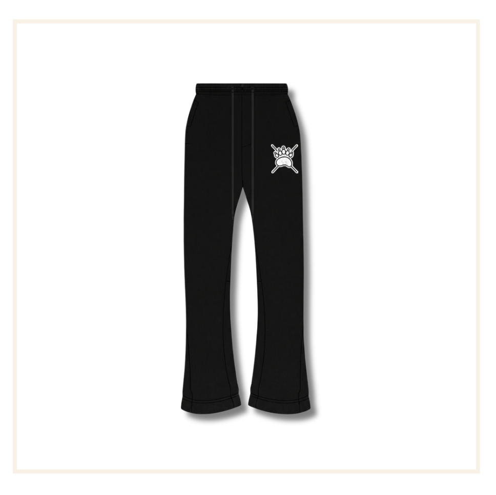 The Survival Couture Faded Jogger Black