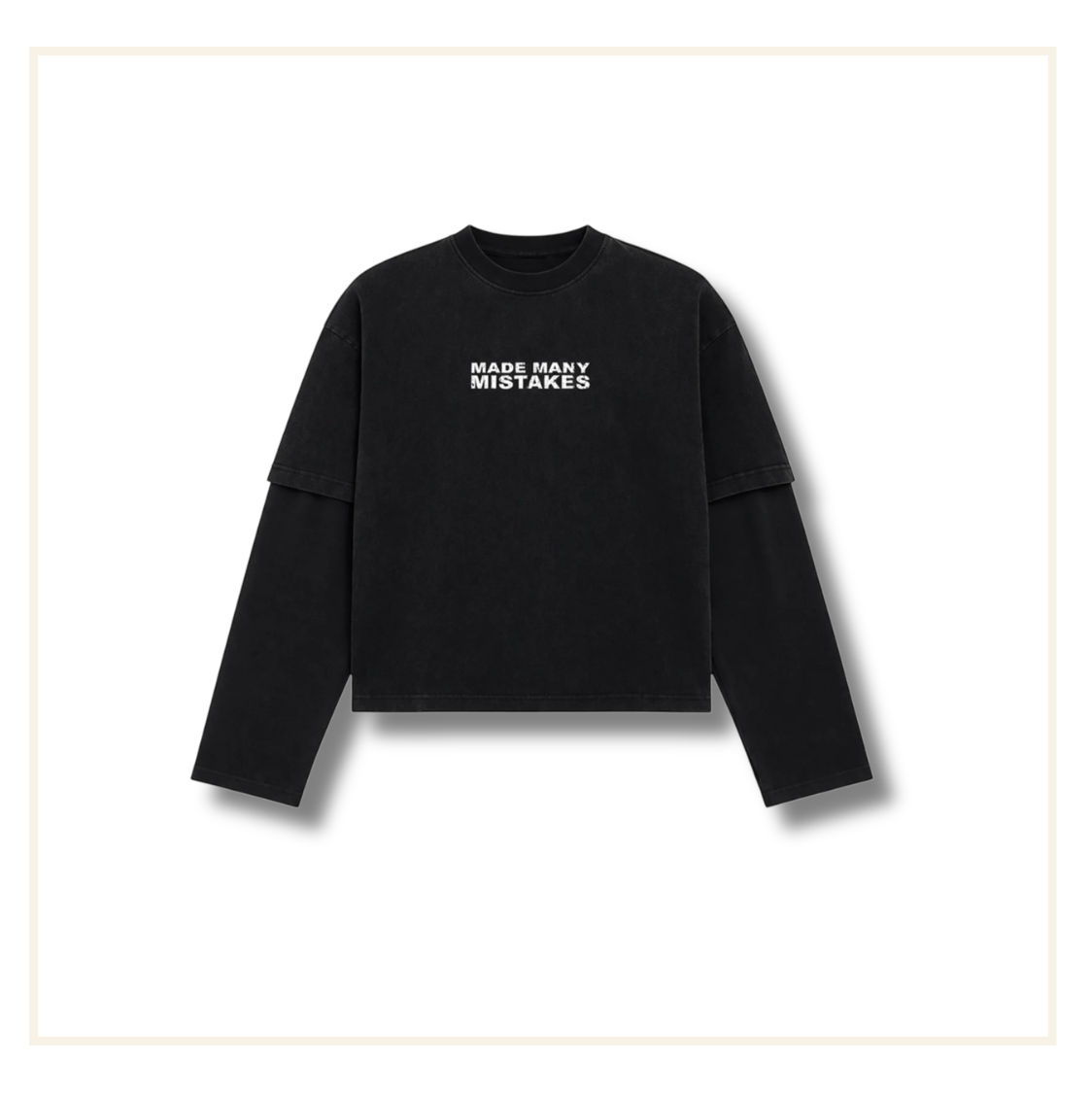 Bénir Made Many Mistakes L/S T-Shirt Black