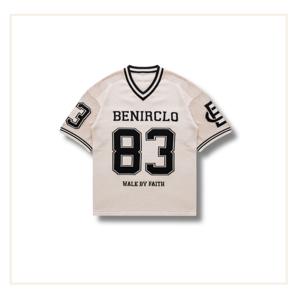 Bénir God’s Timing 83 Knit Jersey Top Cream)