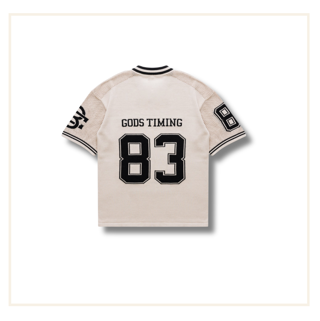 Bénir God’s Timing 83 Knit Jersey Top Cream)
