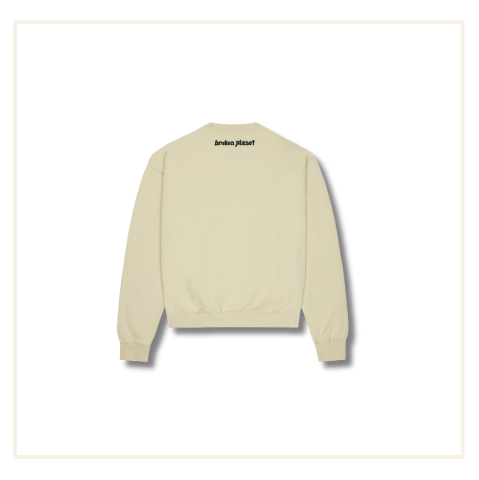 Broken Planet Find Your Balance Crewneck Bone White