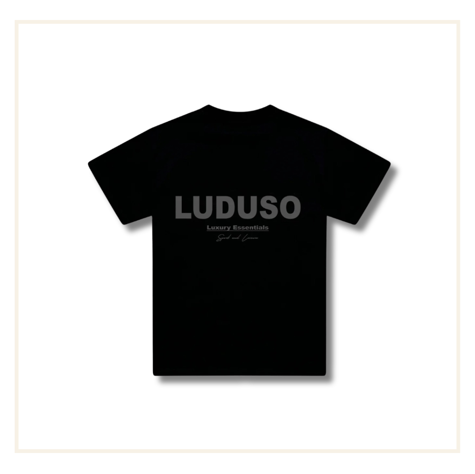 Luduso Sport & Leisure Tee Black Charcoal