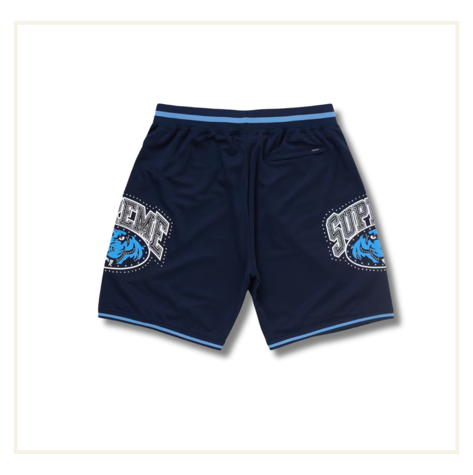 Supreme Studded Basketball Short Navy Blue