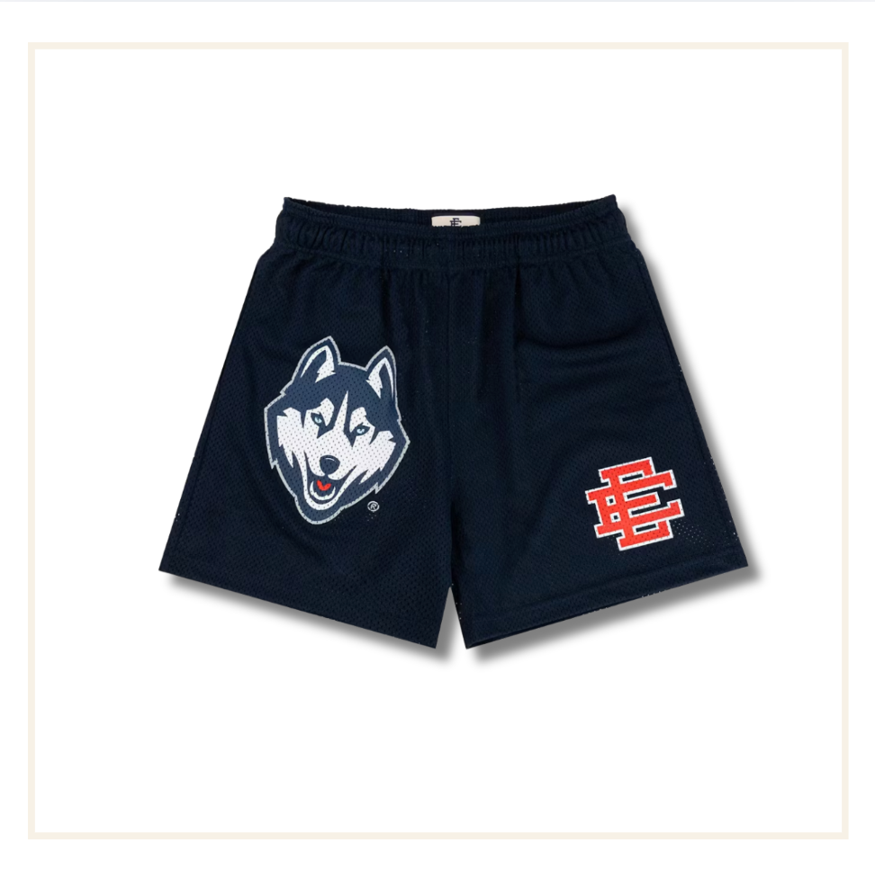 Eric Emanuel EE Basic/Core UCONN Short Navy Red