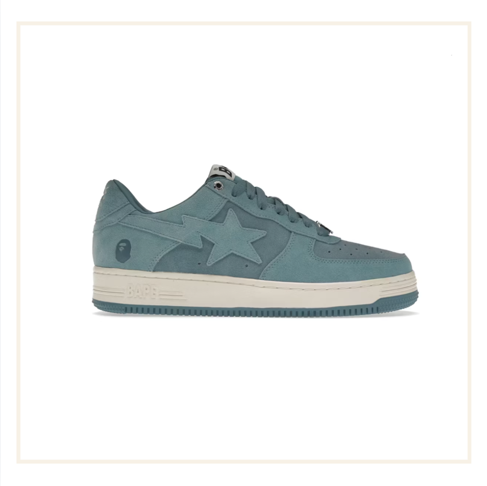 A Bathing Ape Bape Sta Blue Suede