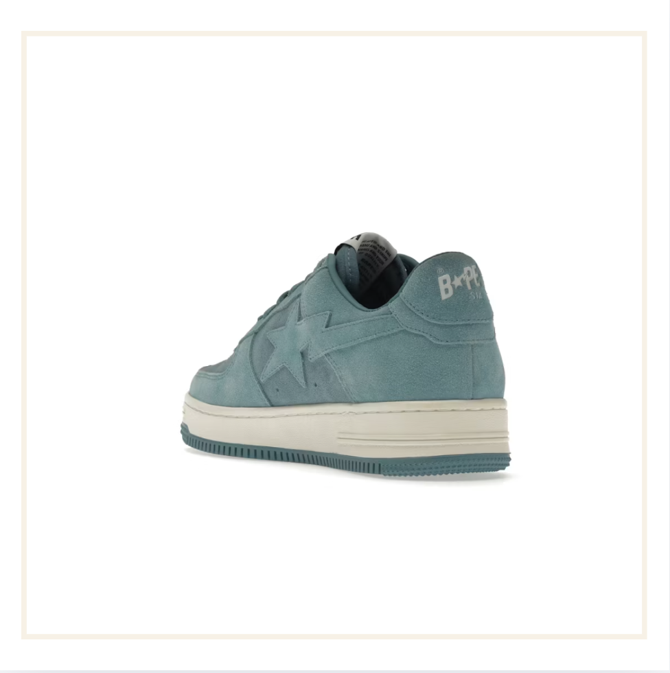 A Bathing Ape Bape Sta Blue Suede