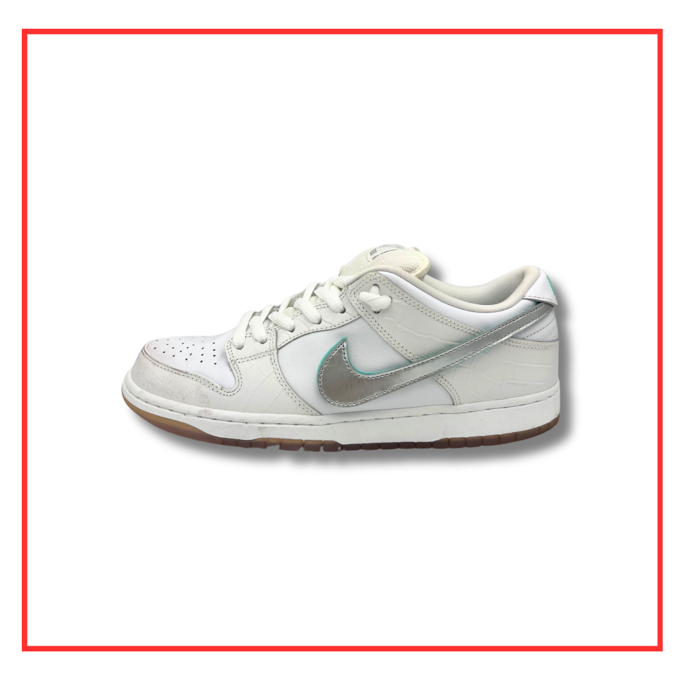 Nike SB Dunk Low Diamond Supply Co. White Diamond (Preloved) UK 9