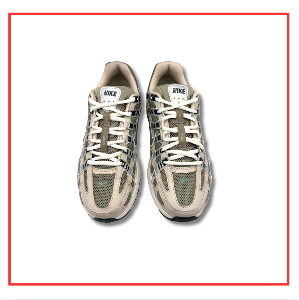 Nike P-6000 Cream Silver Clay Green (Preloved) UK 6 | EU 40