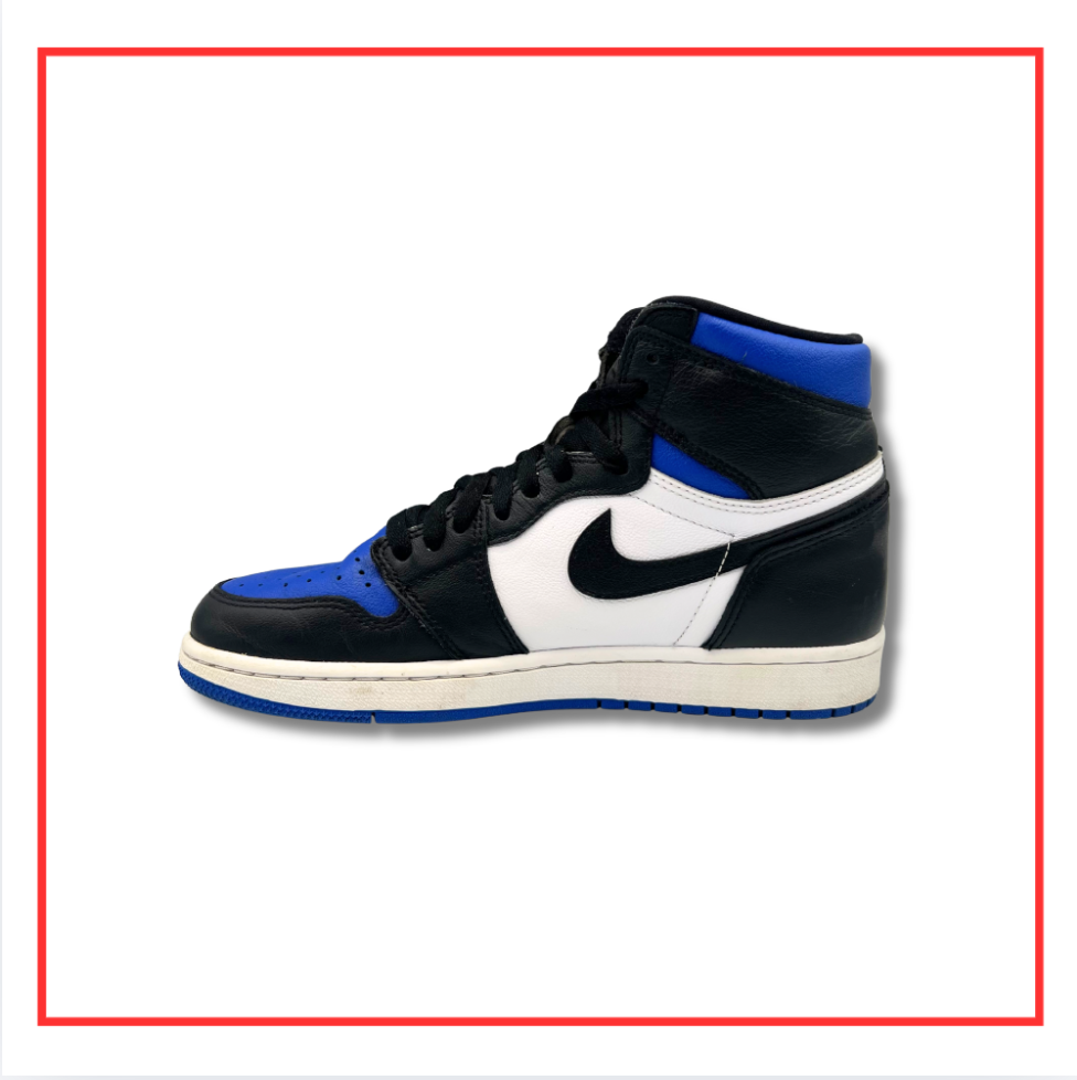 Air Jordan 1 Retro High OG Royal Toe Blue (Preloved) UK 7.5