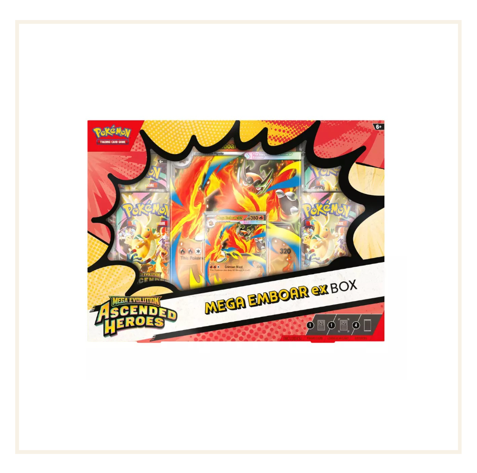 Pokémon Mega Evolution Ascended Heroes Mega Emboar Ex Box (2026)
