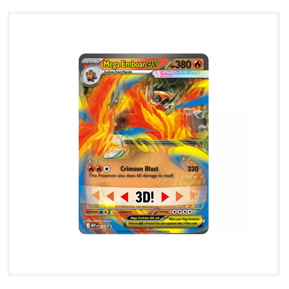 Pokémon Mega Evolution Ascended Heroes Mega Emboar Ex Box (2026)