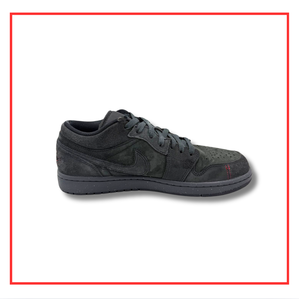 Air Jordan 1 Low SE Craft Dark Smoke Grey Varsity Red (Preloved) UK 9