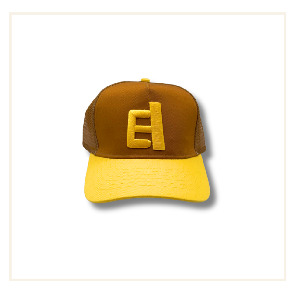 EAFITTED Trucker Cap Brown/Yellow